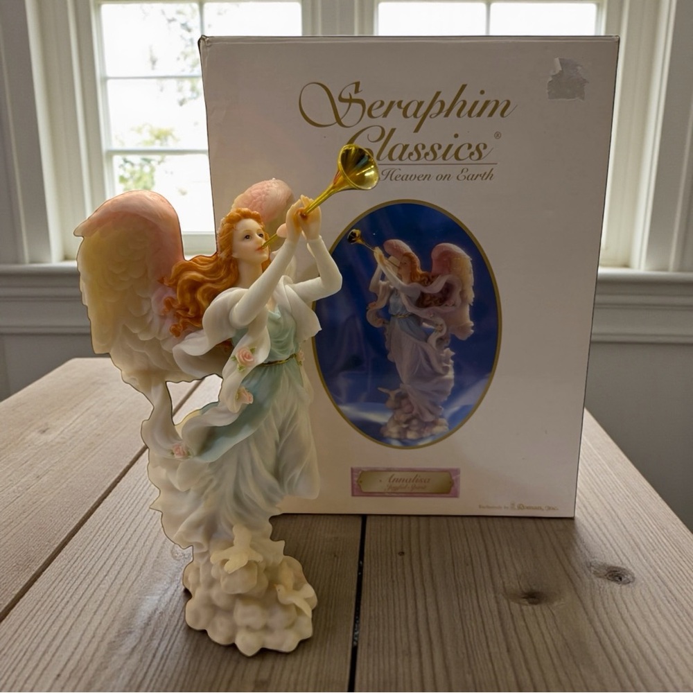 Vintage 1998 Seraphim Classics Annalisa Joyful Spirit Angel Figurine Boxed